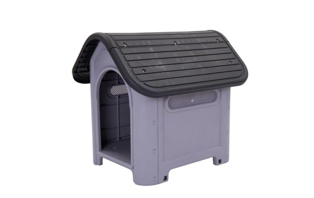 caseta de plástico polly para perros