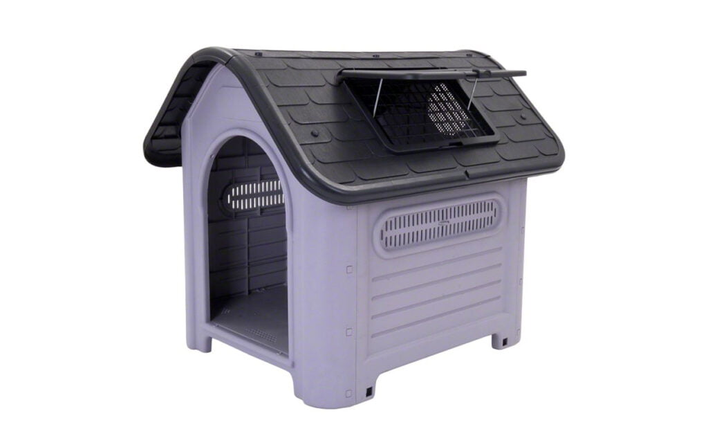 caseta de plástico polly para perros