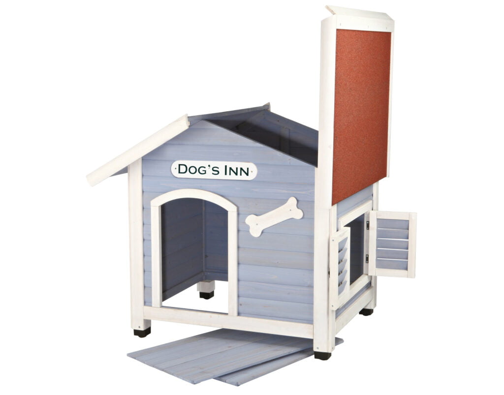 caseta para perros de techo removible