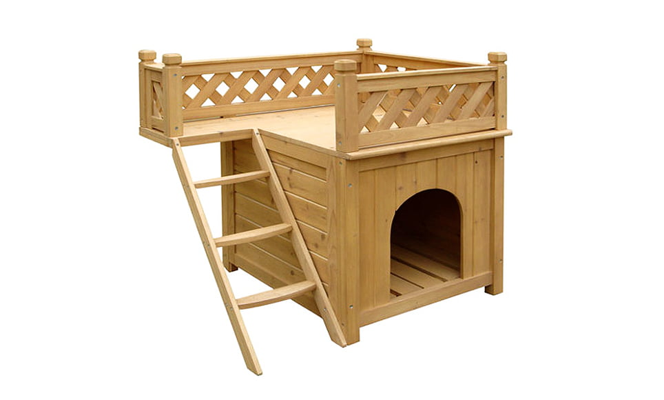 caseta para perros tk pet maison de dos pisos