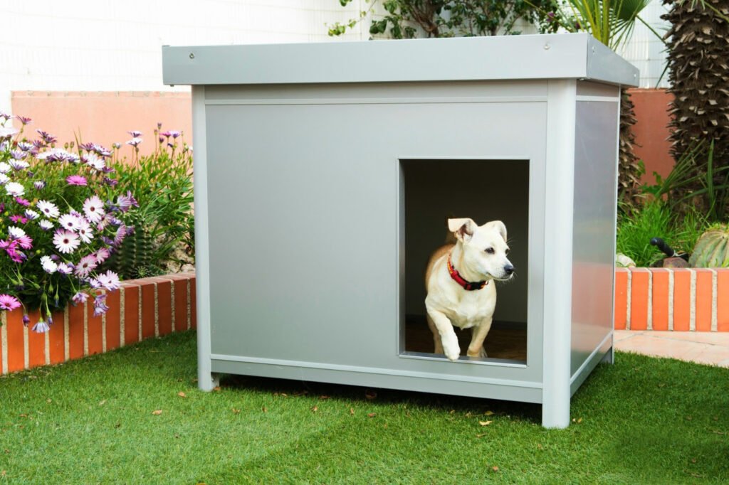 casetas de metal para perros