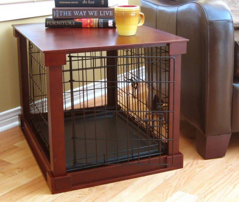 jaulas para perros de madera y metal